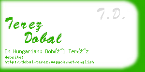 terez dobal business card